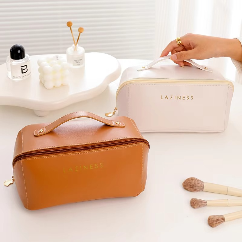 Custom Personalised Pu Leather Cosmetic Makeup Bag